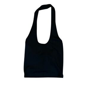 Abercrombie & Fitch Black Crop Halter Top Size XS